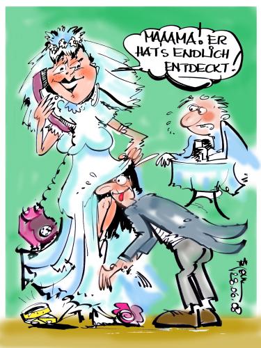 Cartoon: Hochzeit (medium) by cartoonist_egon tagged liebe,hochzeit,heirat