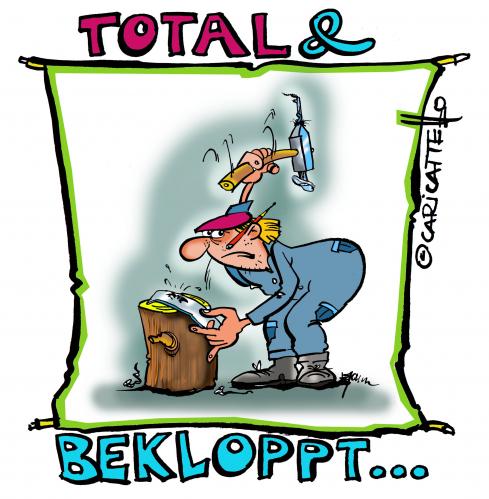 Cartoon: Völlig bekloppt! (medium) by cartoonist_egon tagged gagaismus