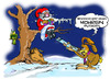 Cartoon: Schuß frei.... (small) by cartoonist_egon tagged christmas,weihnacht,heiligabend,bescherung,mann
