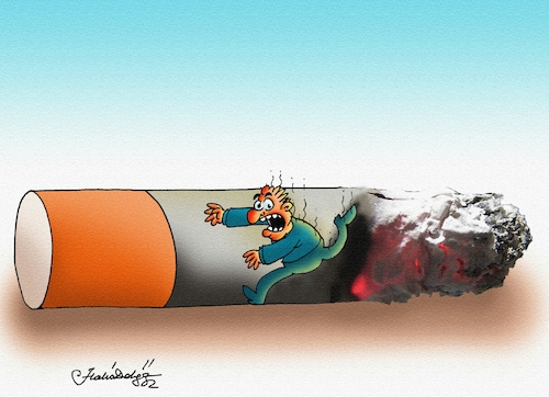 Cartoon: Cigarettes (medium) by halisdokgoz tagged cigarettes