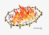 Cartoon: Turkey is burning (small) by halisdokgoz tagged turkey,is,burning