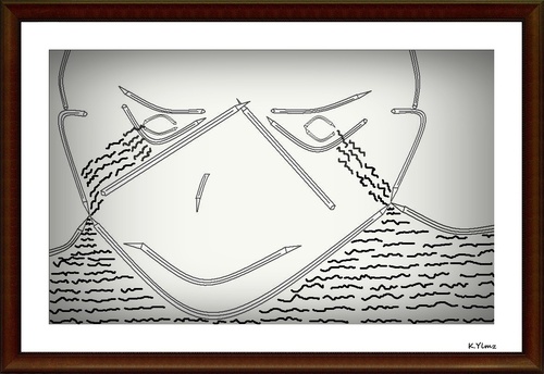 Cartoon: Crying Pen (medium) by KenanYilmaz tagged cry,pen,crying