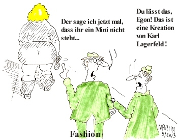 Cartoon: FASHION (medium) by quadenulle tagged mode,geschmack,zeitgeist