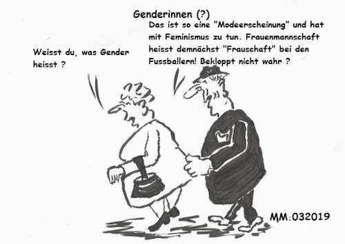 Cartoon: Genderismus (medium) by quadenulle tagged gender,genderismus,feminismus