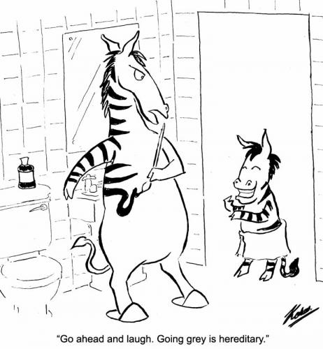Cartoon: Go Ahead (medium) by pinkhalf tagged cartoon,animal,zebra,children