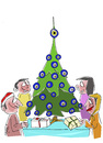 Cartoon: FROHES FEST (small) by Hayati tagged weihnachten merry christmas noel happy hayati boyacioglu 2012