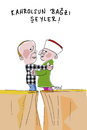 Cartoon: Imam gegen Imam (small) by Hayati tagged imam,gulen,fethullah,recep,tayyip,erdogan,akp,cemaat,gemeinde,partei,korruption,hayati,boyacioglu,berlin,ankara