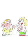 Cartoon: MeMe (small) by Hayati tagged meme brust freud operation brueste bh sutyen hayati boyacioglu