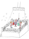 Cartoon: Musik liegt in der Luft... (small) by Hayati tagged music,boks,boxsport,ring,boxer,dirigent,musik,noten,hayati,boyacioglu,berlin