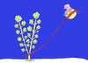 Cartoon: Ruhe (small) by Hayati tagged ruhe sukunet sessizlik ay guenes adam agac yalnizlik einsamkeit einsam schnurr verbindung natur rot tree hayati boyacioglu
