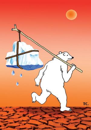 Cartoon: global warming cartoon1 (medium) by tchuntra tagged global,warming,cartoon1