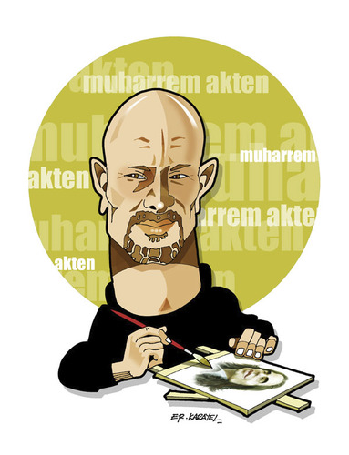 Cartoon: -MUHARREM AKTEN- PORTRAIT (medium) by donquichotte tagged makten