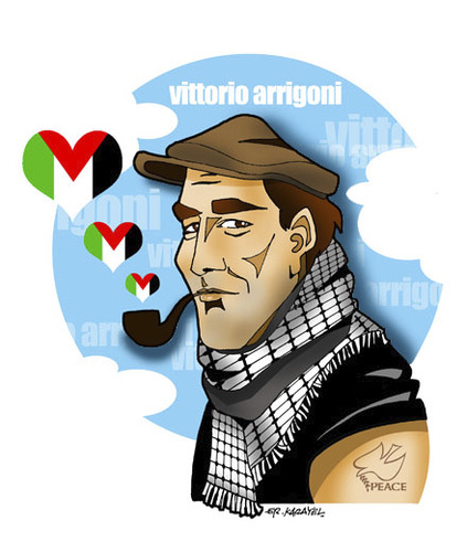 Cartoon: FOR ACTIVIST VITTORIO ARRIGONI (medium) by donquichotte tagged vittorio