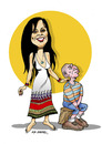 Cartoon: -SEVCAN CERKEZ- PORTRAIT (small) by donquichotte tagged svcn