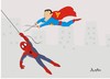 Cartoon: hero (small) by claude292 tagged hero super