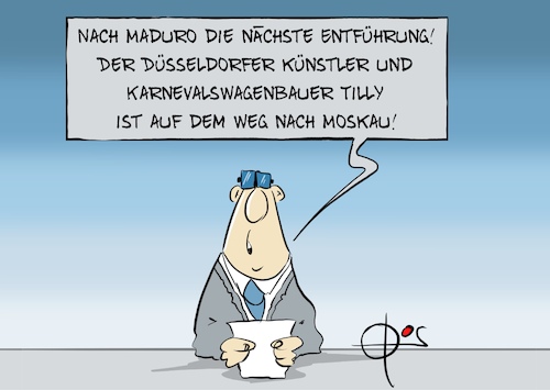 Cartoon: 20260128-Tilly (medium) by Marcus Gottfried tagged tilly,karnevalswagenbauer,düsseldorf,putin,karneval,kritik,tilly,karnevalswagenbauer,düsseldorf,putin,karneval,kritik