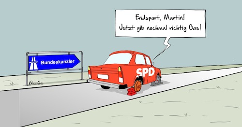 Cartoon: Gas geben (medium) by Marcus Gottfried tagged martin,schulz,bundeskanzler,spd,regierung,trabi,trabant,bundestagswahl,wahl,2017,btw,gas,endspurt,freude,marcus,gottfried,cartoon,karikatur,martin,schulz,bundeskanzler,spd,regierung,trabi,trabant,bundestagswahl,wahl,2017,btw,gas,endspurt,freude,marcus,gottfried,cartoon,karikatur