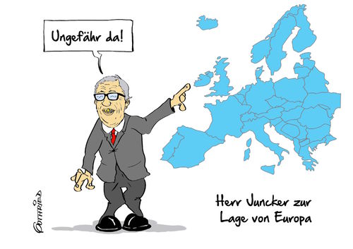Lage von Europa