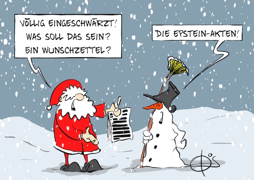 Cartoon: Xmas-epsteinakten (medium) by Marcus Gottfried tagged trump,epstein,epsteinfiles,akten,trump,epstein,epsteinfiles,akten