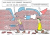 Cartoon: 20251017-Brandmauer (small) by Marcus Gottfried tagged afd,brandmauer,cdu,merz,koalition