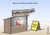 Cartoon: Balkan Route (small) by Marcus Gottfried tagged war,west,balkan,route,refugees,europe,germany,syria,coffee,to,go,business,welcome,marcus,gottfried,cartoon,caricature