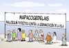 Cartoon: Mallorca Patriot (small) by Marcus Gottfried tagged mallorca,patriot,fear,island,spain,foreigner,guest,stranger,spanish,german,resident,culture,marcus,gottfried,cartoon,caricature