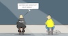 Cartoon: Rassist (small) by Marcus Gottfried tagged rassismus,klatschen,balkon,helfer,hilfe,systemrelevant,polizei,gewalt,opfer