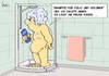 Cartoon: Shampoo (small) by Marcus Gottfried tagged dusche,wäsche,bad,reinigung,shampoo,haar,haarwaschmittel,gewischt,volumen,fülle,dick,fett,übergewicht,grund,badezimmer