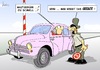 Cartoon: Zoll (small) by Marcus Gottfried tagged zoll,maut,geschwindigkeit,schengen,schengener,abkommen,grenze,grenzübergang,kontrolle,auto,beamter,zollbeamter,einwanderung