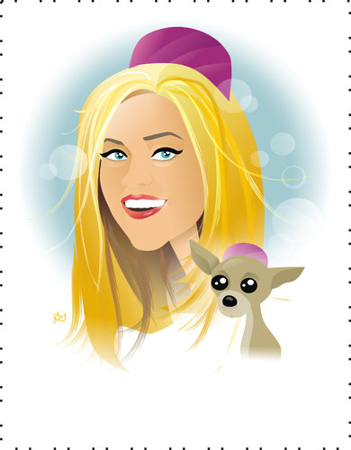 Cartoon: Reese Witherspoon (medium) by Nicoleta Ionescu tagged reese,witherspoon