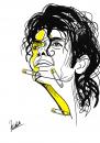 Cartoon: Honour and Pain (small) by Nicoleta Ionescu tagged michael,jackson