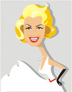 Cartoon: Marilyn Monroe (small) by Nicoleta Ionescu tagged marilyn,monroe,hollywood,woman,star,performer,caricature,portret,beauty,sex,simbol,glamour