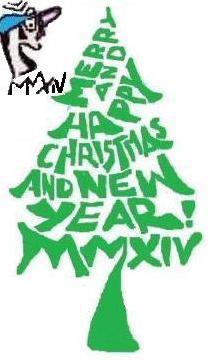 Cartoon: CHRISTMAS CALIGRAMM (medium) by STOPS tagged christmas,new,year,stops