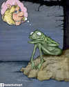 Cartoon: kermit the frog (small) by matan_kohn tagged kermit,the,frog,miss,piggy,muppets,love,heart,broken,funny,sad,matan,kohn