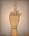 Cartoon: My mannequin doll feels that way (small) by matan_kohn tagged mannequin,doll,thefinger,thethirdfinger,funny,art,artistic,illusrtation,drawing,fineart,finger,howtodraw,gag,hand,skatch,shirt,design,cool,sad,fword,meme,wood,wooden,woodworker,love