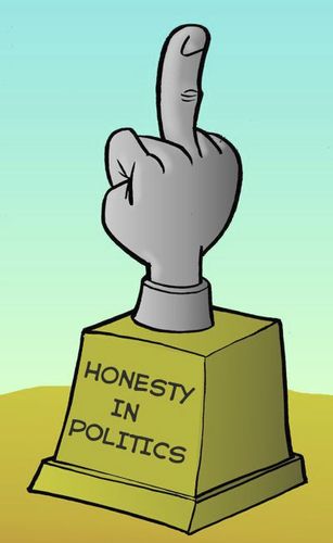 Cartoon: A LA HONESTIDAT DE LOS POLITICOS (medium) by SOLER tagged humor,politica,dibujo
