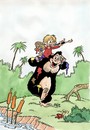 Cartoon: GORILA (small) by SOLER tagged gorila,infantil,selva