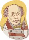 Cartoon: Ludwig Uhland (small) by Davor tagged castle,poetry,burg,bebenhausen,dichter,poesie,romantik