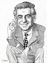 Cartoon: Leonard Bernstein (small) by frostyhut tagged bernstein,leonardbernstein,conductor,american,composer,jewish,westsidestory,bernsteinmass
