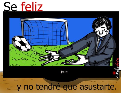 Cartoon: buuu (medium) by LaRataGris tagged futbol