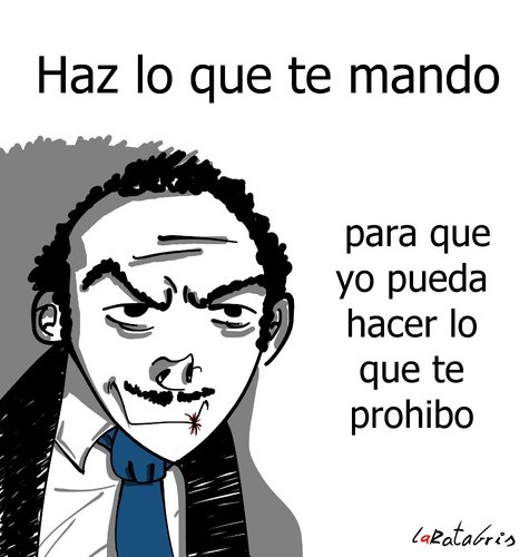 Cartoon: El contraejemplo (medium) by LaRataGris tagged prohibiciones