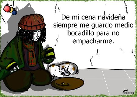 Cartoon: festin (medium) by LaRataGris tagged navidad,pobreza