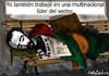 Cartoon: existo post-fesional (small) by LaRataGris tagged crisis,multinacional,despido