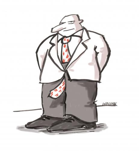Cartoon: man (medium) by Kossak tagged mann,man,tie,krawatte,macho,anzug,mann,krawatte,macho,anzug,männer,angeber