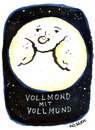 Cartoon: Vollmond mit Vollmund (small) by Kossak tagged mond,vollmond,mund,essen,übergewicht,rund,voll,nacht