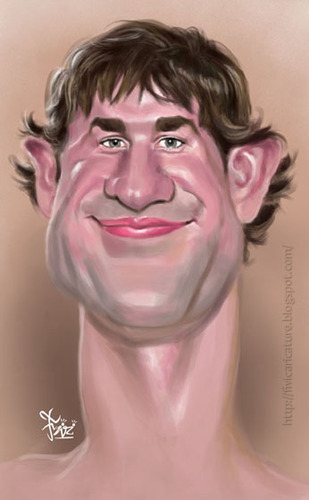 Cartoon: John Krasinski Caricature (medium) by Fivi tagged caricature,krasinski,john