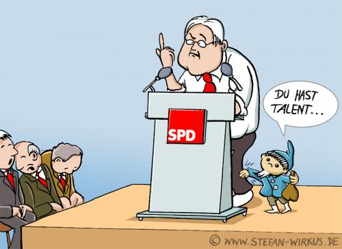 Cartoon: Wahlkampf mit Steinmeier (medium) by verwirkt_cartoons tagged frank,walter,steinmeier,spd,wahlkampf,bundestagswahl,2009,politik