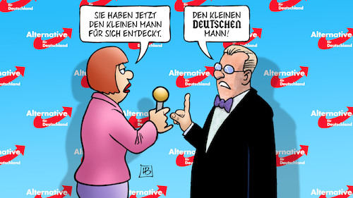 Afd und kleiner Mann