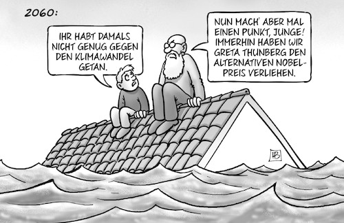 Alt. Nobelpreis für Greta Alt. Nobelpreis für Greta