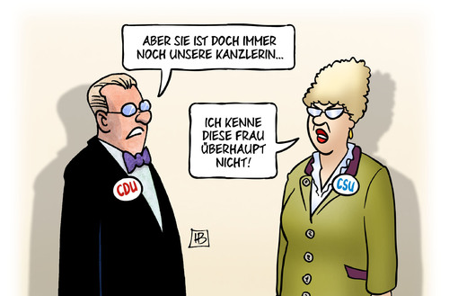 CSU und Merkel
